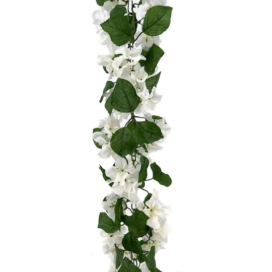 6ft. White Hydrangea Chain Garland By Ashland® 4 6ft. White Hydrangea Chain Garland By Ashland® - Image 2