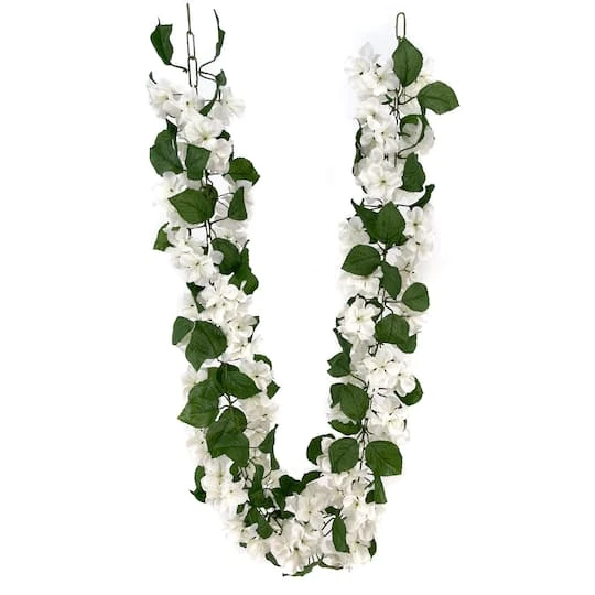 6ft. White Hydrangea Chain Garland By Ashland® 5 6ft. White Hydrangea Chain Garland By Ashland® - Image 3
