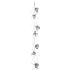 6ft. Metallic Silver Magnolia Garland -Michaels Shop D233898S 1 1