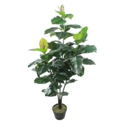Northlight 4ft. Potted Artificial Rubber Plant 7 Northlight 4ft. Potted Artificial Rubber Plant -Michaels Shop D236745S 1 1