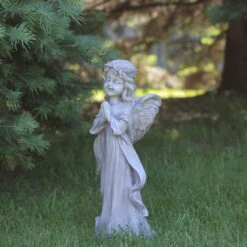 Northlight 21" Angel In Prayer Outdoor Garden Planter Statue -Michaels Shop D236867S 3