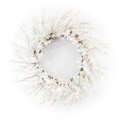 Melrose 25" White Blossom Wreath