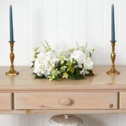 6" Hydrangea Artificial Arrangement Candelabrum -Michaels Shop D251191S 15