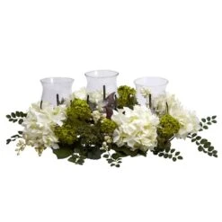9.5" Snowball Hydrangea Triple Candelabrum 9 9.5" Snowball Hydrangea Triple Candelabrum -Michaels Shop D251194S 11 1