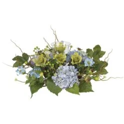 9" Blue Hydrangea Candelabrum Centerpiece -Michaels Shop D251198S 11 1