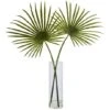 4ft. Green Fan Palm Arrangement In Glass Vase 2 4ft. Green Fan Palm Arrangement In Glass Vase -Michaels Shop D251400S 11