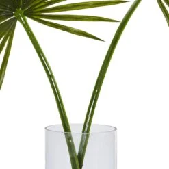 4ft. Green Fan Palm Arrangement In Glass Vase -Michaels Shop D251400S 13