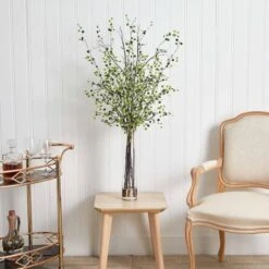 3.5ft. Green Night Willow Arrangement In Glass Vase -Michaels Shop D251406S 12