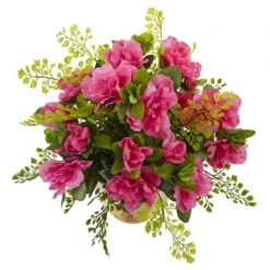 13" Azalea & Maidenhair Fern With Planter -Michaels Shop D251409S 2