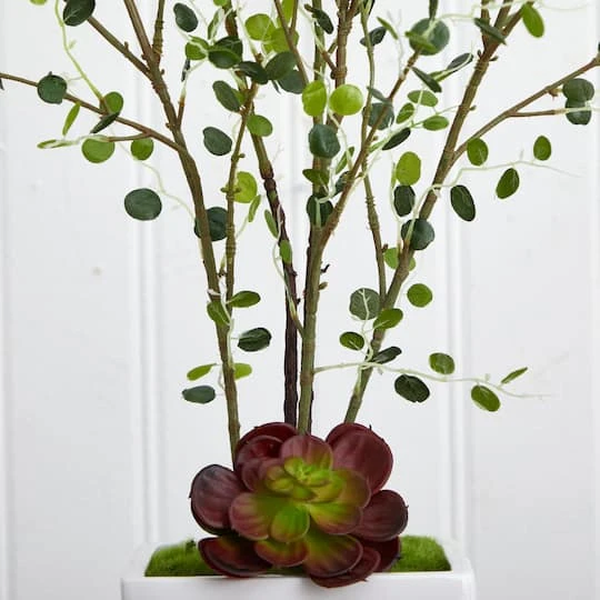 4ft. Night Willow In White Planter 6 4ft. Night Willow In White Planter - Image 4