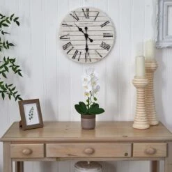 19" White Orchid In Ceramic Pot -Michaels Shop D251466S 14