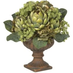 14" Artichoke Centerpiece Arrangement In Planter