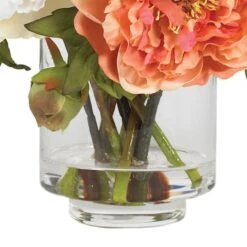 10" Peony Arrangement In Vase -Michaels Shop D251480S 15