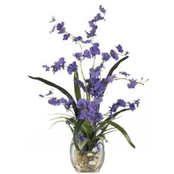 19" Purple Dancing Lady Orchid Arrangement In Vase 9 19" Purple Dancing Lady Orchid Arrangement In Vase -Michaels Shop D251503S 11 1