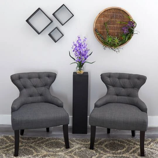 19" Purple Dancing Lady Orchid Arrangement In Vase 8 19" Purple Dancing Lady Orchid Arrangement In Vase - Image 6