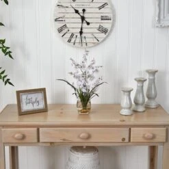 19" White Dancing Lady Orchid Arrangement In Vase 12 19" White Dancing Lady Orchid Arrangement In Vase -Michaels Shop D251505S 14