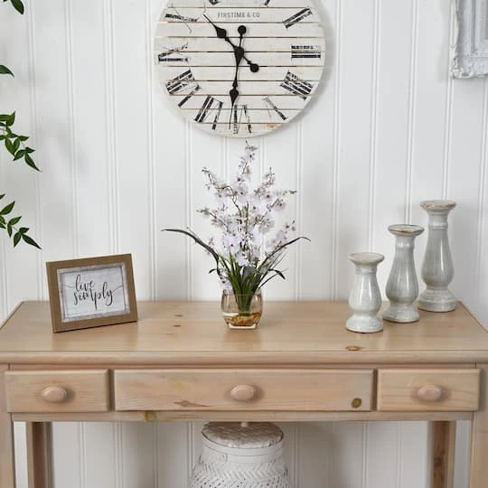 19" White Dancing Lady Orchid Arrangement In Vase 7 19" White Dancing Lady Orchid Arrangement In Vase - Image 5