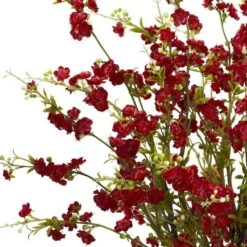 30" Red Cherry Blossoms Arrangement In Vase -Michaels Shop D251515S 12