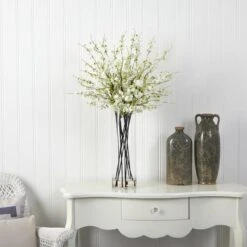 38" White Giant Cherry Blossom Arrangement In Vase -Michaels Shop D251518S 17