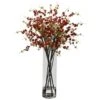 38" Red Giant Cherry Blossom Arrangement In Vase -Michaels Shop D251519S 11