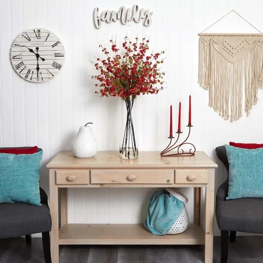 38" Red Giant Cherry Blossom Arrangement In Vase 5 38" Red Giant Cherry Blossom Arrangement In Vase - Image 3