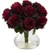 11" Red Rose Arrangement In Vase 2 11" Red Rose Arrangement In Vase -Michaels Shop D251525S 1