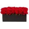 12.5" Dozen Silk Roses In Ceramic Rectangular Planter 2 12.5" Dozen Silk Roses In Ceramic Rectangular Planter -Michaels Shop D251548S 11