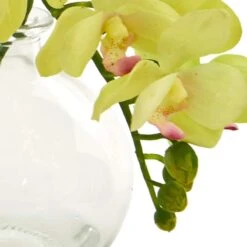 9" Orchid Arrangement In Glass Vase Set -Michaels Shop D251603S 13