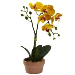 13" Orchid With Clay Vase, 4ct. -Michaels Shop D251610S 12
