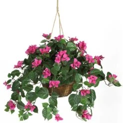 24" Pink Bougainvillea Hanging Basket 12 24" Pink Bougainvillea Hanging Basket -Michaels Shop D251624S 11 1