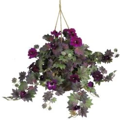 24" Purple Morning Glory Hanging Basket -Michaels Shop D251633S 1 1