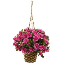 2.5ft. Pink Azalea Flowering Hanging Basket