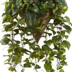 3ft. Mixed Green Vines In Cone Hanging Basket -Michaels Shop D251643S 13
