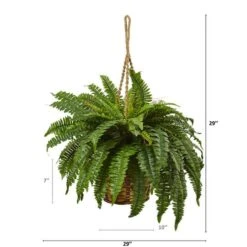 29" Boston Fern In Hanging Basket -Michaels Shop D251653S 5