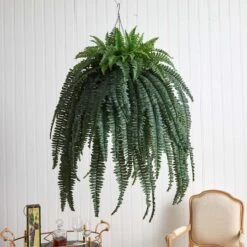 50” Giant Boston Fern In Hanging Cone Basket -Michaels Shop D251654S 13