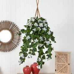 28" Bougainvillea In Hanging Basket 8 28" Bougainvillea In Hanging Basket -Michaels Shop D251664S 12