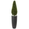 4ft. Boxwood Topiary With Gray Cylindrical Planter -Michaels Shop D251709S 11