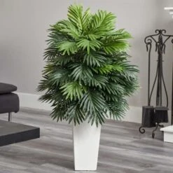 3.5ft. Areca Palm Artificial Plant In White Tower Planter -Michaels Shop D251736S 13