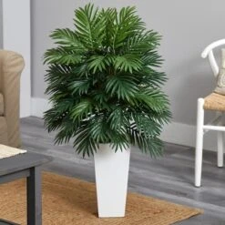 3.5ft. Areca Palm Artificial Plant In White Tower Planter -Michaels Shop D251736S 14