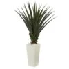 5ft. Spiky Agave Plant In White Tower Planter -Michaels Shop D251739S 11