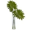 2.5ft. Philodendron Leaves In Cylinder Glass Vase 1 2.5ft. Philodendron Leaves In Cylinder Glass Vase -Michaels Shop D251797S 11
