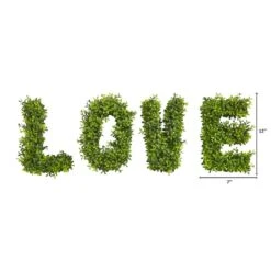 12" LOVE Boxwood Wall Decoration -Michaels Shop D251801S 12