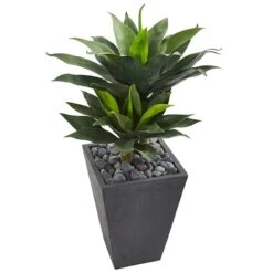 3ft. Double Agave Succulent Plant In Slate Planter -Michaels Shop D251815S 2