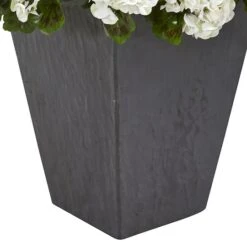 2.5ft. White Geranium In Slate Planter -Michaels Shop D251832S 13