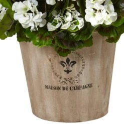 22" Geranium In Farmhouse Planter -Michaels Shop D251845S 13