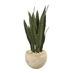 2.5ft. Snake Plant In Sand Colored Planter 7 2.5ft. Snake Plant In Sand Colored Planter -Michaels Shop D251873S 1 1