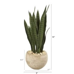 2.5ft. Snake Plant In Sand Colored Planter 8 2.5ft. Snake Plant In Sand Colored Planter -Michaels Shop D251873S 2