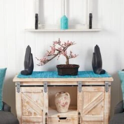 15" Potted Cherry Blossom Bonsai Silk Tree -Michaels Shop D251876S 13