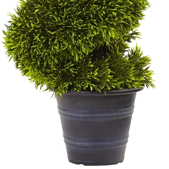 3ft. Grass Spiral Topiary In Deco Planter 6 3ft. Grass Spiral Topiary In Deco Planter - Image 4