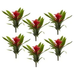 Red Bromeliad Flower Stem, 6ct. 9 Red Bromeliad Flower Stem, 6ct. -Michaels Shop D252208S 3